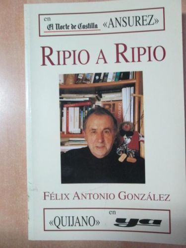 Portada del libro de RIPIO A RIPIO