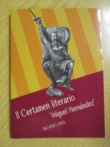 Portada del libro de II CERTAMEN LITERARIO “MIGUEL HERNÁNDEZ”