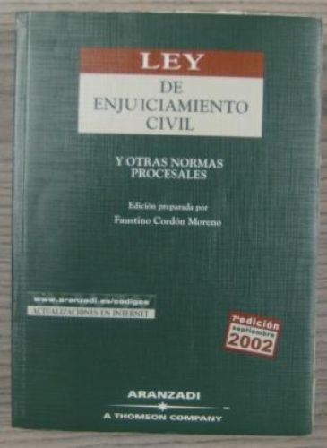 Portada del libro de LEY DE ENJUICIAMIENTO CIVIL Y OTRAS NORMAS PROCESALES