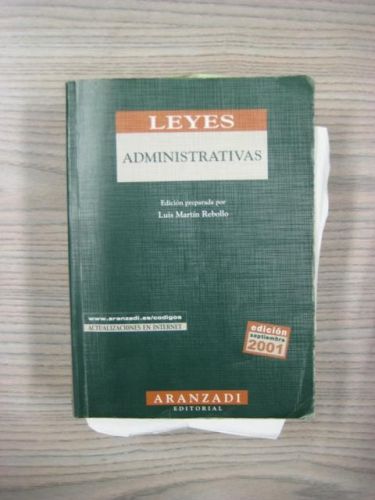 Portada del libro de LEYES ADMINISTRATIVAS. 7ª EDICIÓN SEPTIEMBRE 2001