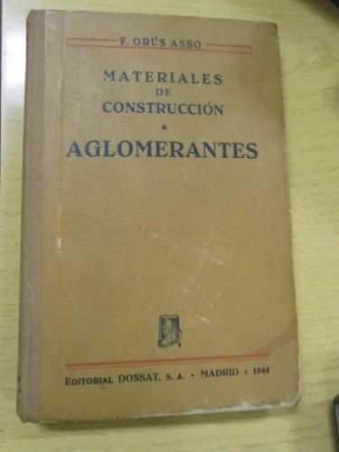 Portada del libro de MATERIALES DE CONSTRUCCIÓN – AGLOMERANTES