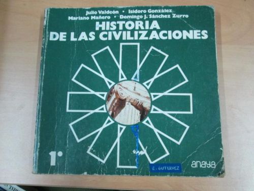 Portada del libro de HISTORIA DE LAS CIVILIZACIONES 1º