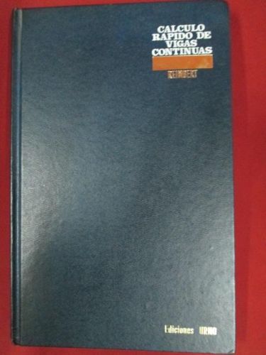 Portada del libro de CÁLCULO RÁPIDO DE VIGAS CONTINUAS