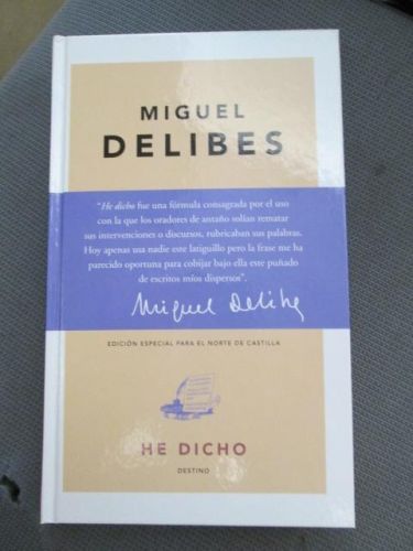 Portada del libro de HE DICHO