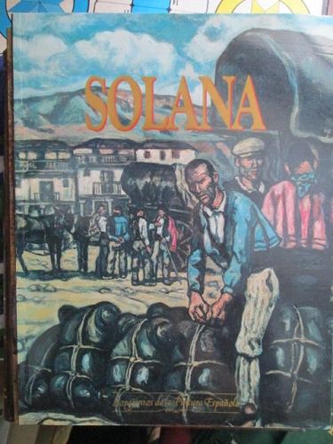 Portada del libro de LOS GENIOS DE LA PINTURA ESPAÑOLA. SOLANA