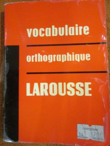 Portada del libro de VOCABULAIRE Y ORTHOGRAPHIQUE