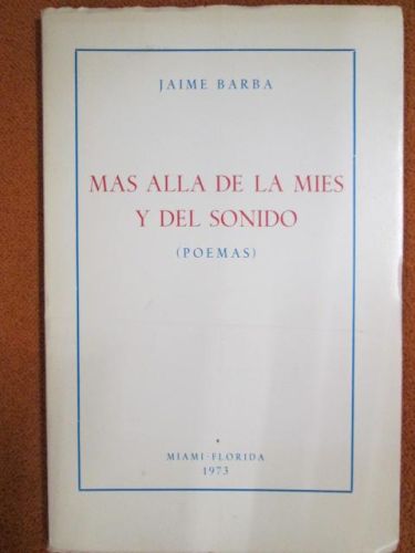 Portada del libro de MÁS ALLÁ DE LAS MIES Y DEL SONIDO (POEMAS)