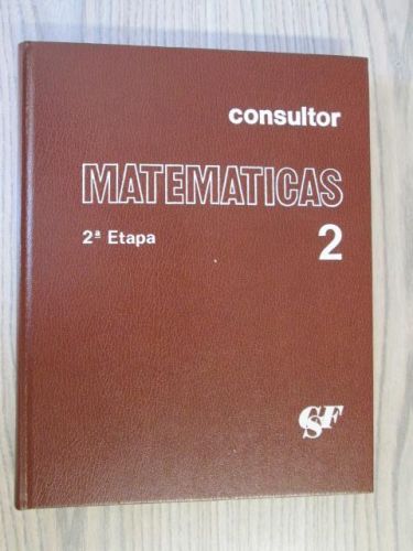 Portada del libro de CONSULTOR MATEMÁTICAS, 2ª ETAPA, TOMO 2. CURSO DE MATEMÁTICAS