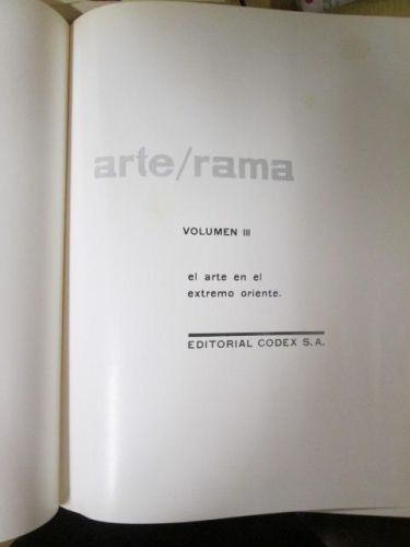 Portada del libro de ARTE / RAMA (VOLUMEN III) El arte en el extremo oriente.