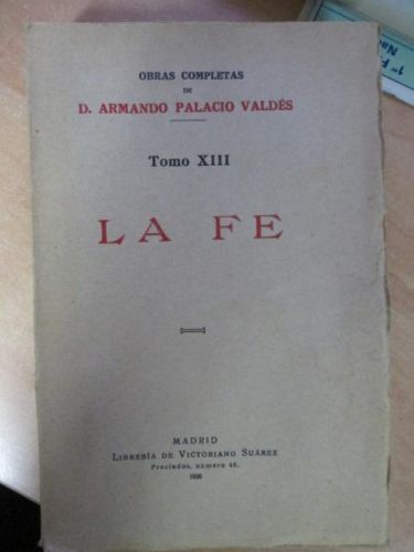 Portada del libro de LA FE. TOMO XIII.
