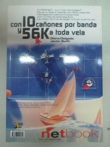 Portada del libro de CON 10 CAÑONES POR BANDA Y 56K A TODA VELA