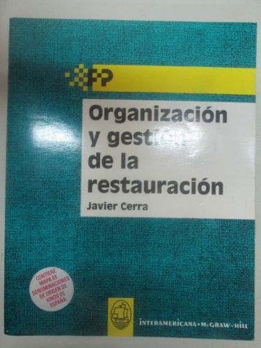 Portada del libro de ORGANIZACIÓN Y GESTIÓN DE LA RESTAURACIÓN