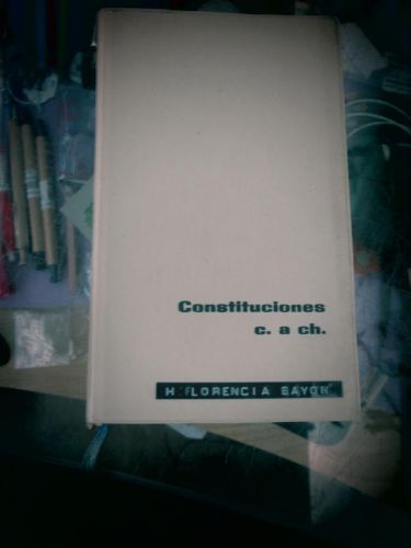 Portada del libro de CONSTITUCIONES C. A CH.