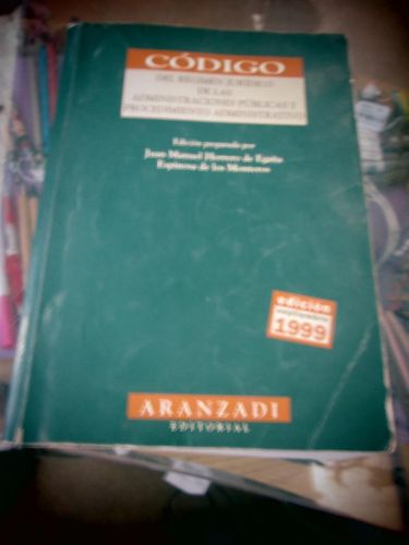 Portada del libro de CÓDIGO del régimen jurídico de las administraciones públicas y procedimiento administrativo
