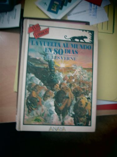 Portada del libro de LA VUELTA AL MUNDO EN 80 DIAS