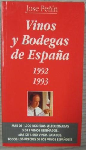 Portada del libro de VINOS Y BODEGAS DE ESPAÑA. 1992. 1993