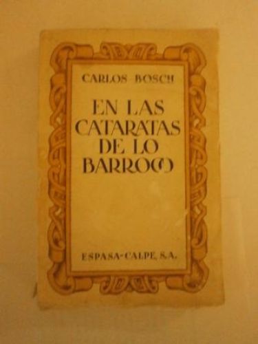 Portada del libro de EN LAS CATARATAS DE LO BARROCO