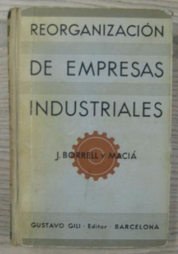 Portada del libro de REORGANIZACIÓN DE EMPRESAS INDUSTRIALES