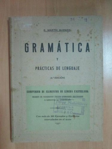 Portada del libro de GRAMÁTICA Y PRÁCTICAS DEL LENGUAJE. Compendios de elementos de lengua castellana