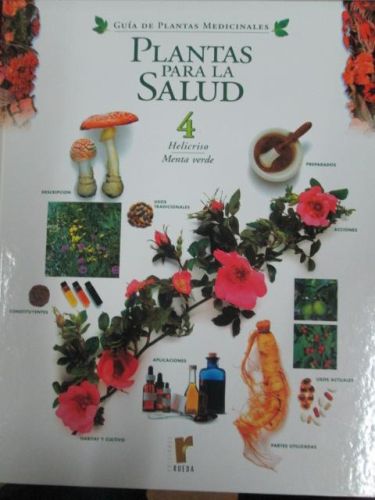 Portada del libro de PLANTAS PARA LA SALUD. 4. HELECRISO. MENTA VERDE.
