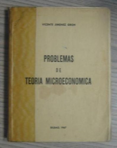 Portada del libro de PROBLEMAS DE TEORÍA MICROECONÓMICA