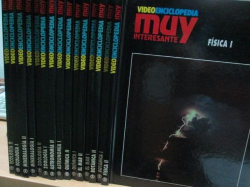 Portada del libro de VIDEOENCICLOPEDIA MUY INTERESANTE. 16 VOLÚMENES. FÍSICA I y II. BOTÁNICA I y II. EL MAR I y II. QUÍMICA...