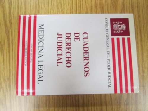 Portada del libro de CUADERNOS DE DERECHO JUDICIAL. Medicina Legal.