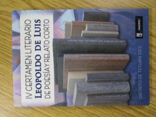 Portada del libro de IV CERTAMEN LITERARIO LEOPOLDO DE LUIS DE POESIA Y RELATO CORTO