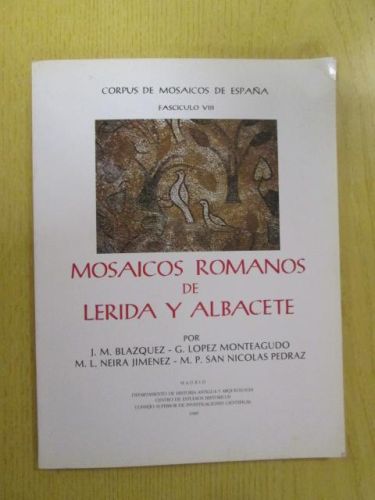 Portada del libro de MOSAICOS ROMANOS DE LÉRIDA Y ALBACETE