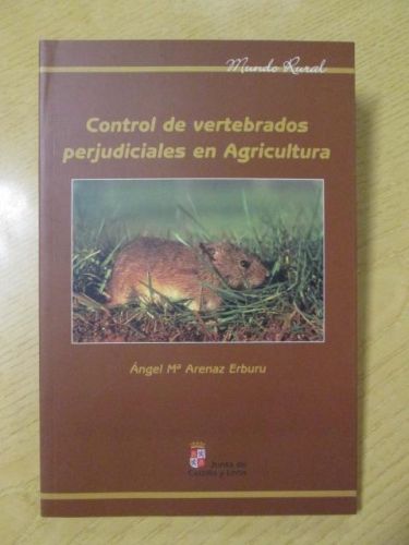 Portada del libro de CONTROL DE VERTEBRADOS PERJUDICIALES EN AGRICULTURA
