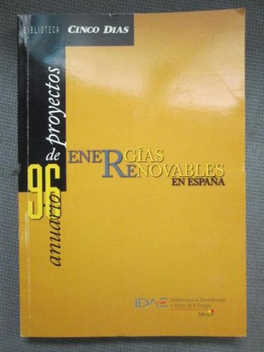 Portada del libro de ENERGÍAS RENOVABLES EN ESPAÑA. Anuario de proyectos 1996