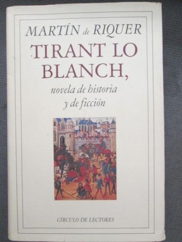 Portada del libro de TIRANT LO BLANCH, novela de historia y de ficción