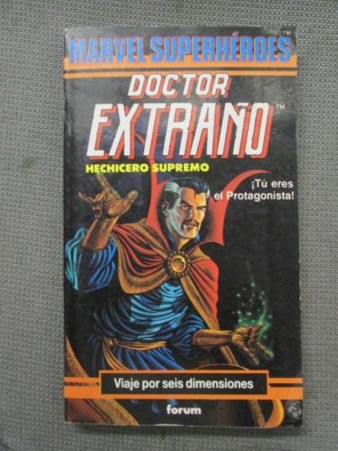 Portada del libro de DOCTOR EXTRAÑO. Hechicero supremo. ¡Tú eres el protagonista! Viaje por seis dimensiones