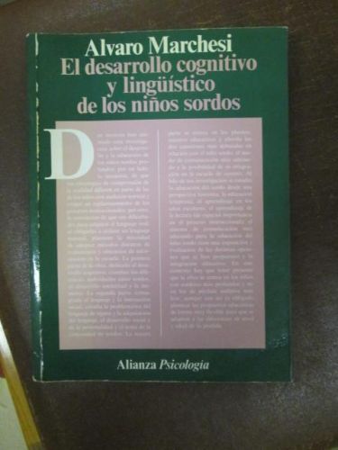 Portada del libro de EL DESARROLLO COGINITIVO Y LINGÜÍSTICO DE LOS NIÑOS SORDOS