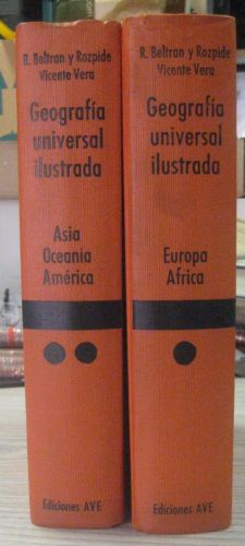 Portada del libro de GEOGRAFÍA UNIVERSAL ILUSTRADA. TOMO I (EUROPA, AFRIKA) & TOMO II (ASIA, OCEANÍA, AMÉRICA)