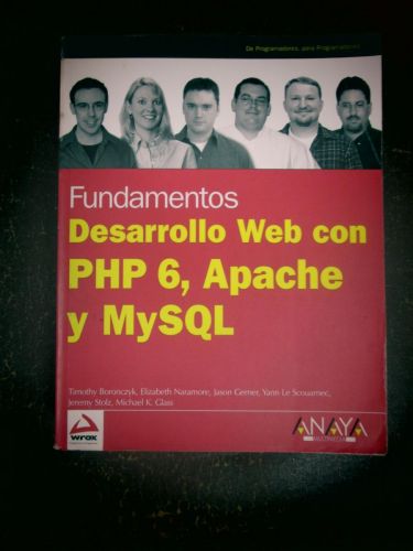 Portada del libro de DESARROLLO WEB CON PHP 6, APACHE Y MYSQL