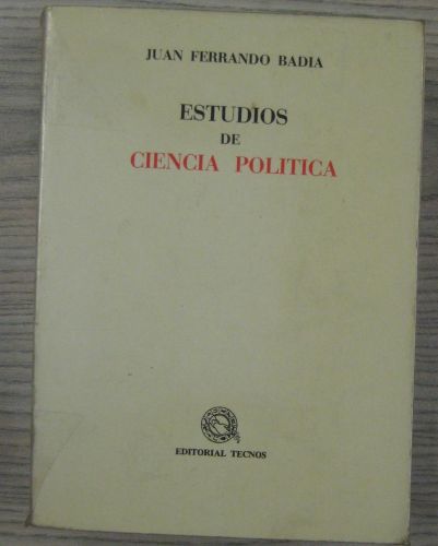 Portada del libro de ESTUDIOS DE CIENCIA POLÍTICA