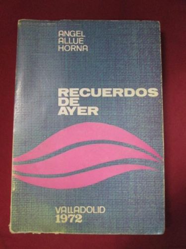 Portada del libro de RECUERDOS DE AYER