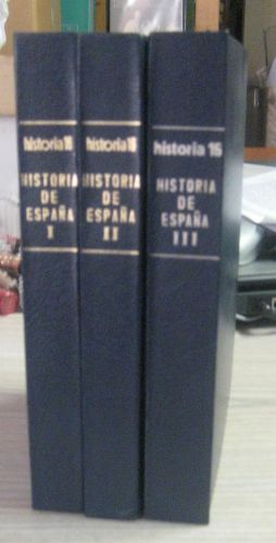 Portada del libro de HISTORIA DE ESPAÑA. HISTORIA 16. 3 VOLÚMENES