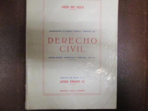 Portada del libro de INTRODUCCIÓN AL ESTUDIO TEÓRICO -PRÁCTICO DEL Dº CIVIL