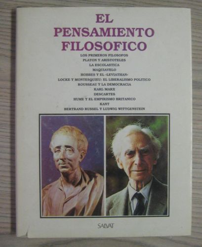 Portada del libro de EL PENSAMIENTO FILOSÓFICO