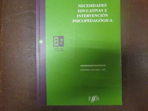 Portada del libro de NECESIDADES EDUCATIVAS E INTERVENCIÓN PSICOPEDAGÓGICA