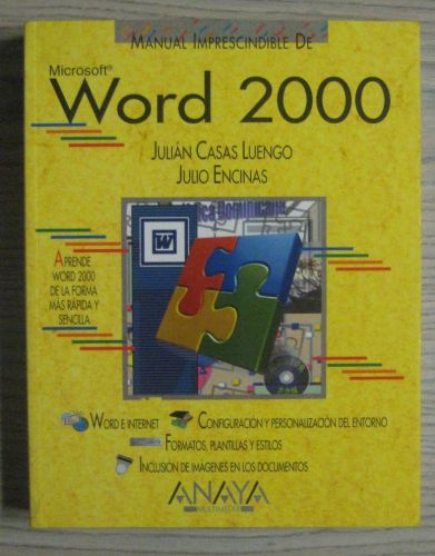 Portada del libro de MANUAL IMPRESCINDIBLE DE MICROSOFT WORD 2000