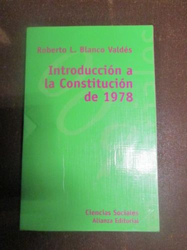 Portada del libro de INTRODUCCIÓN A LA CONSTITUCIÓN DE 1978