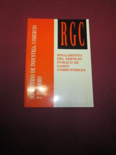 Portada del libro de REGLAMENTO DEL SERVICIO PÚBLICO DE GASES COMBUSTIBLES