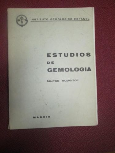 Portada del libro de ESTUDIOS DE GEMOLOGÍA