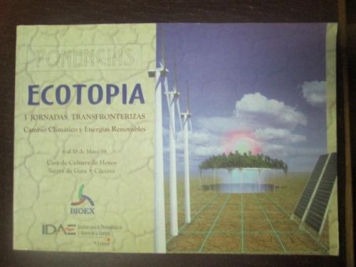 Portada del libro de ECOTOPÍA. I Jornadas transfronterizas. Cambio climático y energías renovables.