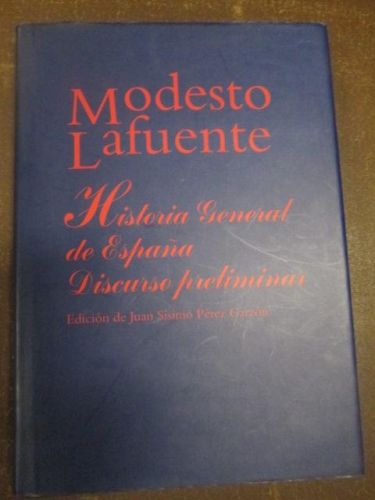 Portada del libro de HISTORIA GENERAL DE ESPAÑA, DISCURSO PRELIMINAR
