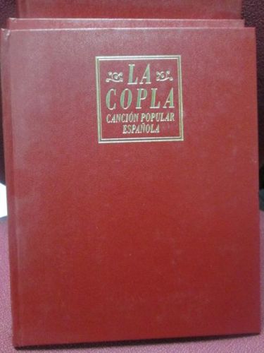 Portada del libro de LA COPLA. Canción papular Española. 3 TOMOS