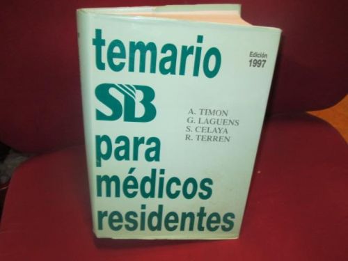 Portada del libro de TEMARIO PARA MEDICOS RESIDENTES